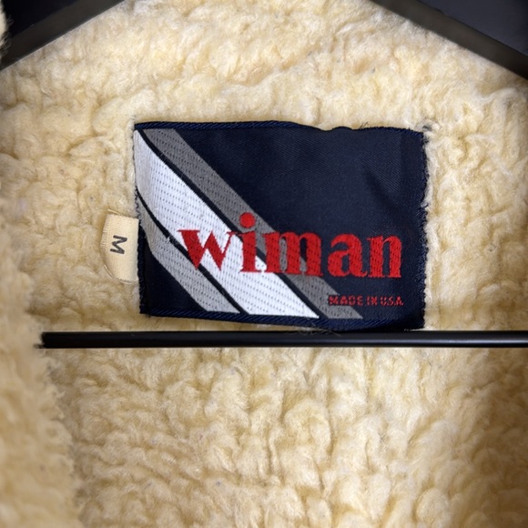 Vintage 70s Rancher Coat Mens Size medium Brown Faux Suede Shearling Ranch - Picture 3 of 8